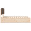 vidaXL Bettgestell mit gepolstertem Kopfteil Taupe 140 x 200 cm