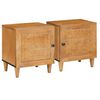 vidaXL Nachttisch 2 pcs Hellbraun 80 x 50 x 40 cm Holzwerkstoff