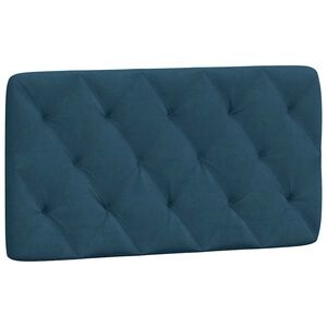 vidaXL Kopfteil-Kissen Blau 100 cm Samt