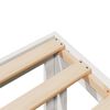 vidaXL Massivholzbett ohne Matratze Wei&szlig; 160x200 Kiefernholz