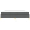 vidaXL Bettrahmen mit Matratze Dunkelgrau 200 x 200 cm Stoff