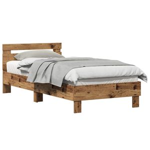 vidaXL Bettrahmen Altholz 203 x 95 x 70 cm Holzwerkstoff