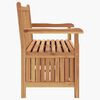 vidaXL Gartenaufbewahrungsbank Braun 114 x 60 x 90 cm Massivholz Teak