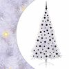 vidaXL K&uuml;nstlicher Weihnachtsbaum Wei&szlig; 180 cm PVC und Stahl