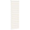 vidaXL Doppelrollo Marmorbeige 85x200 cm Stoffbreite 80,9 cm Polyester