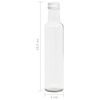 vidaXL Kleine Glasflaschen 260 ml mit Schraubverschluss 20 Stk.