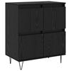 vidaXL Sideboards 3 pcs Schwarz Eichen-Optik 180 x 35 x 70 cm