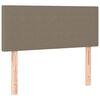 vidaXL LED Kopfteil Taupe 100x5x78/88 cm Stoff