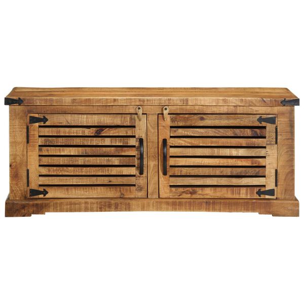 vidaXL Schuhschrank mit Regal Braun 110 x 38 x 45 cm Massivholz Mango