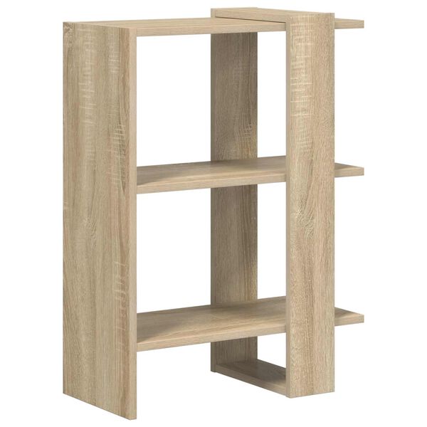 vidaXL B&uuml;cherregal Sonoma-Eiche 52 x 25 x 71,5 cm Holzwerkstoff