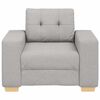 vidaXL Sofa-Sessel Wolkengrau 100x78x80 cm Stoff