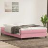 vidaXL Boxspringbett ohne Matratze Rosa 140x210 cm Samt