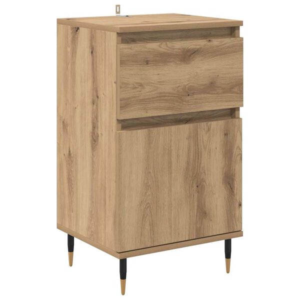 vidaXL Sideboard Artisan-Eiche 40 x 35 x 70 cm Verbundholz und Eisen