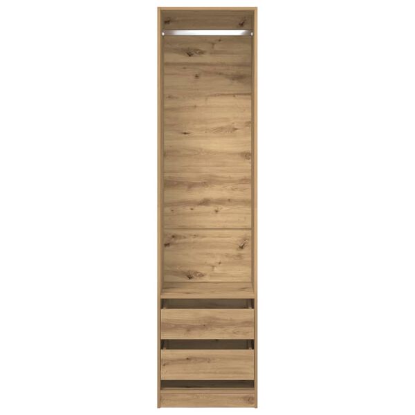 vidaXL Kleiderschrank Artisan-Eiche 50x50x200 cm Holzwerkstoff