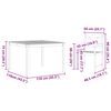 vidaXL Garten Essgruppe 3 pcs Braun Massivholz Akazie