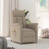 vidaXL Massagesessel mit Kissen Taupe 70.5 x 96.5 x 95 cm Stoff