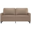 vidaXL 2-Sitzer-Sofa Cappuccino-Braun 140 cm Kunstleder