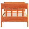 vidaXL Massivholzbett ohne Matratze Wachsbraun 75x190 cm Kiefernholz