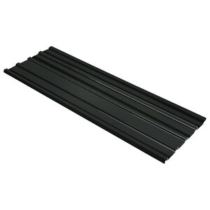 vidaXL Dachpaneel 12 stk. Anthrazit 129 x 45 cm Verzinkter Stahl