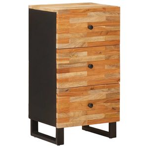vidaXL Seitenschrank Braun 40 x 33 x 75 cm Massivholz Mango