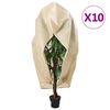vidaXL Wintervlies mit Rei&szlig;verschluss 10 Stk. 70 g/m&sup2; 3,93x3,5 m