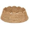 vidaXL Weihnachtsbaumkragen Rund Natur Durchmesser 45 x 22 cm