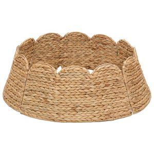 vidaXL Weihnachtsbaumkragen Rund Natur Durchmesser 45 x 22 cm