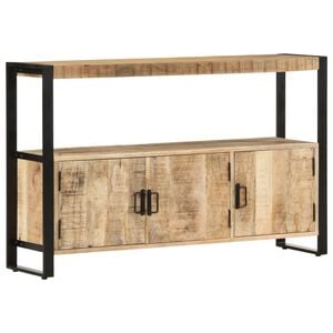 vidaXL Beistellschrank 120x30x75 cm Massivholz Mango