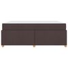 vidaXL Bettrahmen mit Matratze Dunkelbraun 180 x 200 cm Stoff