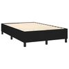 vidaXL Boxspringbett mit Matratze Schwarz 140x190 cm Stoff