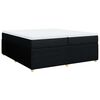 vidaXL Boxspringbett mit Matratze Schwarz 200x200 cm Stoff