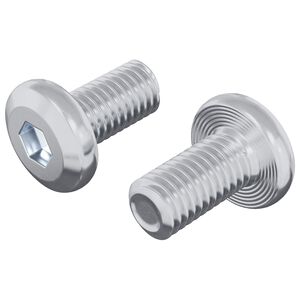 vidaXL Schraube mit Sperre Uni 2 pcs Silber M6 x 12 mm Stahl