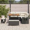 vidaXL Gartensofa-set mit Kissen 8 pcs Schwarz Poly-Rattan