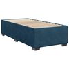 vidaXL Boxspringbett mit Matratze Blau 90x190 cm Samt