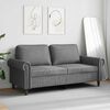 vidaXL 2-Sitzer-Sofa Dunkelgrau 140 cm Samt