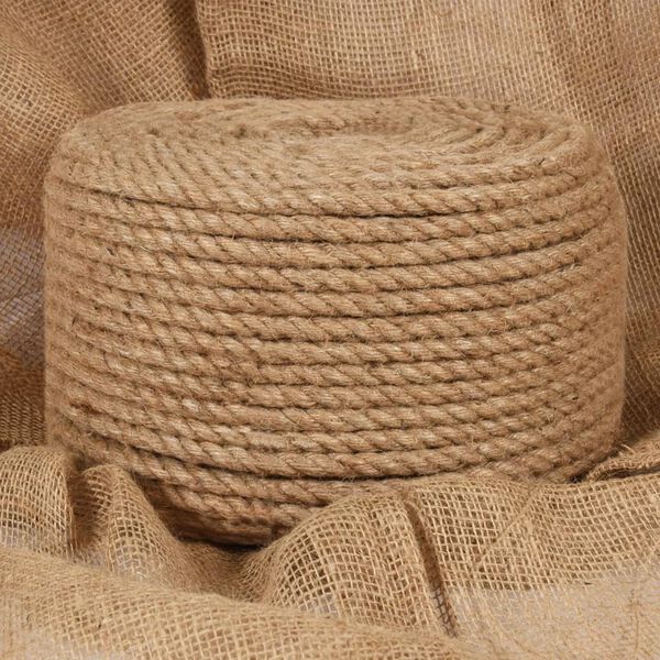 vidaXL Seil 100% Jute 12 mm 100 m