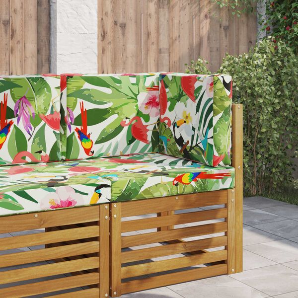 vidaXL Sofakissen f&uuml;r drau&szlig;en 3 pcs Bunt Polyester