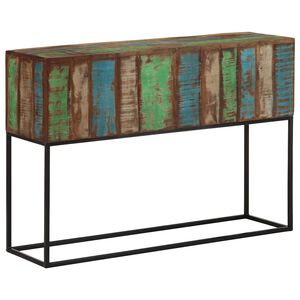 vidaXL Konsolentisch 110x30x75 cm Altholz Massiv und Eisen