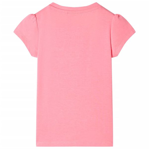 Kinder-T-Shirt Neonrosa 92
