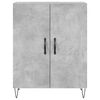 vidaXL Highboard Betongrau 69,5x34x180 cm Holzwerkstoff