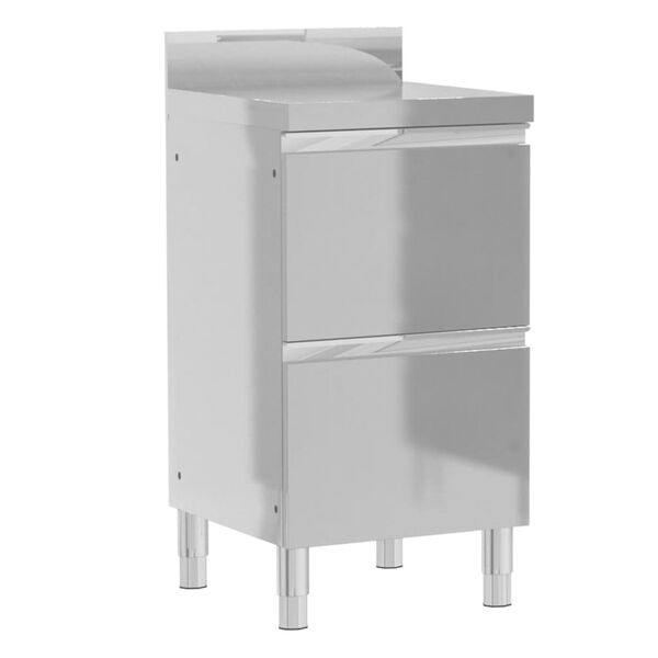 vidaXL Gewerbliche Küchenschränke 3-tlg. Edelstahl