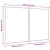 vidaXL Magnetisches Whiteboard Klappbar 100x80x1,7 cm Aluminium