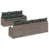 vidaXL Gartensofa-set 8 stk. 7-Sitzanzahl Grau