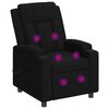 vidaXL Massagesessel mit Liegefunktion Schwarz 75 x 95 x 100 cm Stoff