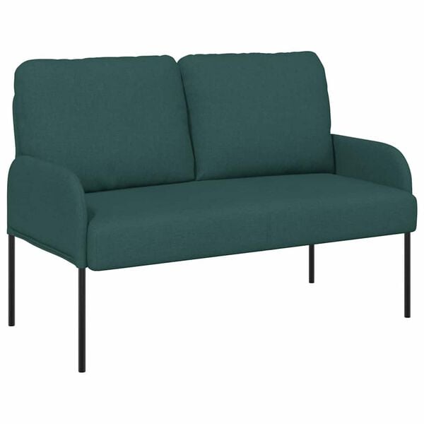 vidaXL Sofas mit Kissen 110cm Dunkelgr&uuml;n Sperrholz