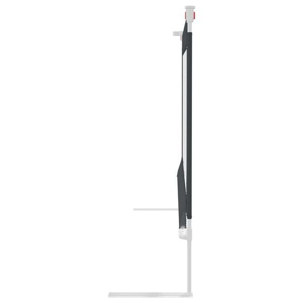 vidaXL Kleinkind-Bettschutzgitter Dunkelgrau 100x25 cm Stoff