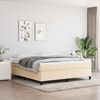 vidaXL Boxspringbettgestell Creme 160x200 cm Stoff