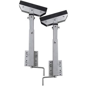 vidaXL Bootstrailer-St&uuml;tzen Vollgummi 2er-Set 63 - 88 cm