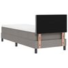 vidaXL Boxspringbett mit Matratze mit LED Taupe 80 x 200 cm Stoff