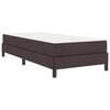 vidaXL Boxspringbett mit Matratze Dunkelbraun 80 x 200 cm Stoff